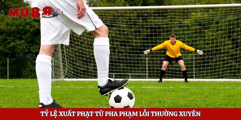 Tỷ lệ xuất phạt từ pha phạm lỗi thường xuyên